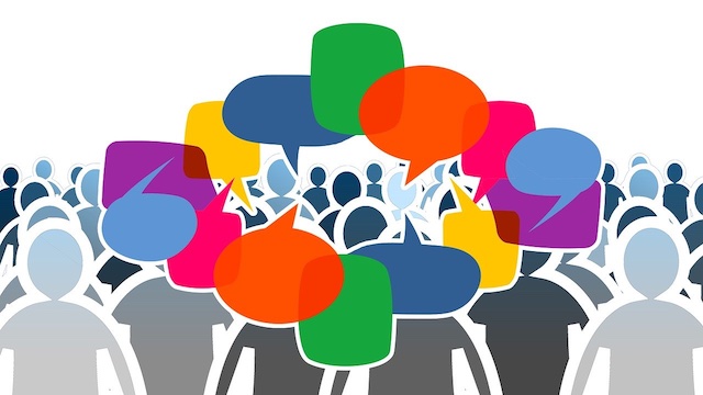 Gruppe mit Ideen